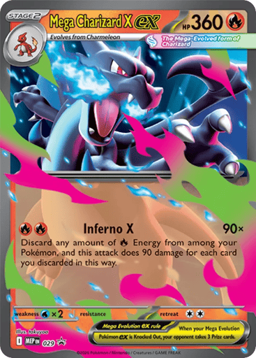 Mega Charizard X ex - Mega Evolution Black Star Promos 29
