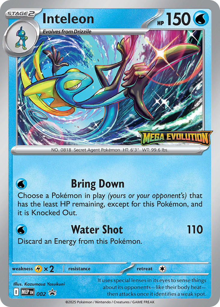 Inteleon – Mega Evolution Black Star Promos 002 Pokémon card