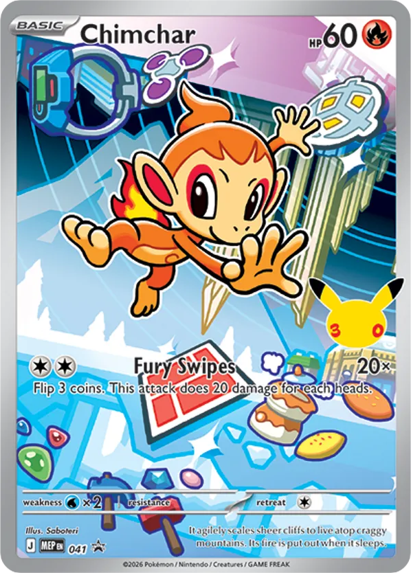 Chimchar – Mega Evolution Black Star Promos 041 Pokémon card