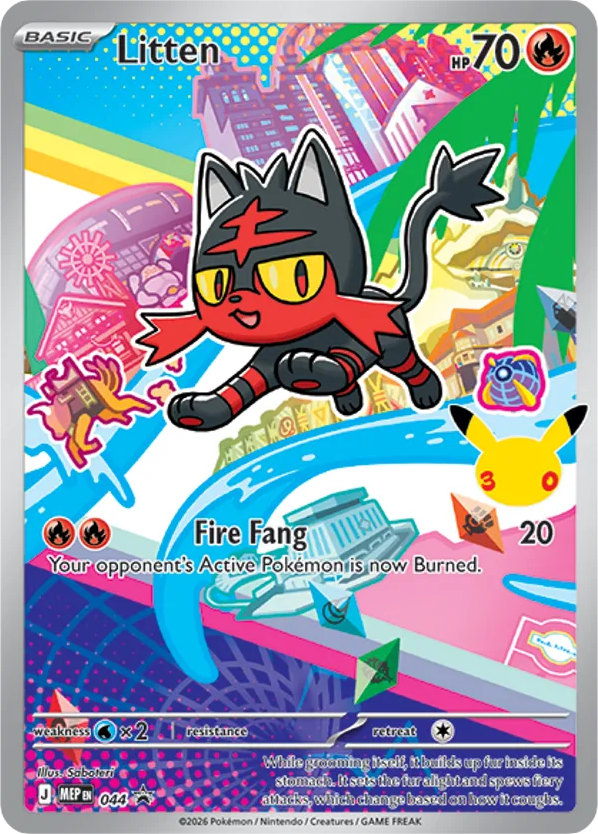 Litten – Mega Evolution Black Star Promos 044 Pokémon card