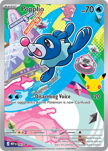 Popplio - Mega Evolution Black Star Promos 45