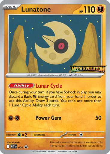 Lunatone - Mega Evolution Black Star Promos 4
