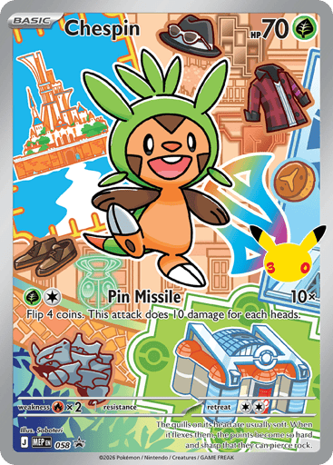 Chespin - Mega Evolution Black Star Promos 58