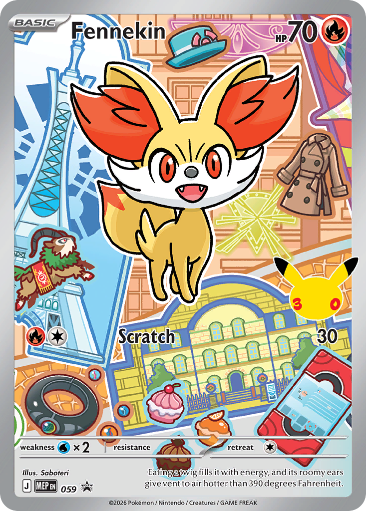 Fennekin – Mega Evolution Black Star Promos 059 Pokémon card