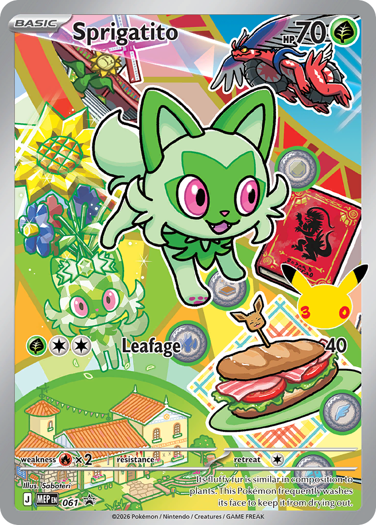 Sprigatito – Mega Evolution Black Star Promos 061 Pokémon card