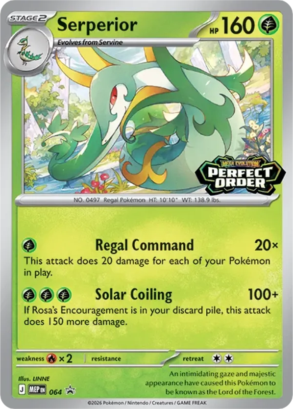 Serperior – Mega Evolution Black Star Promos 064 Pokémon card