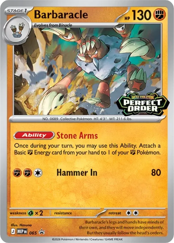 Barbaracle – Mega Evolution Black Star Promos 065 Pokémon card