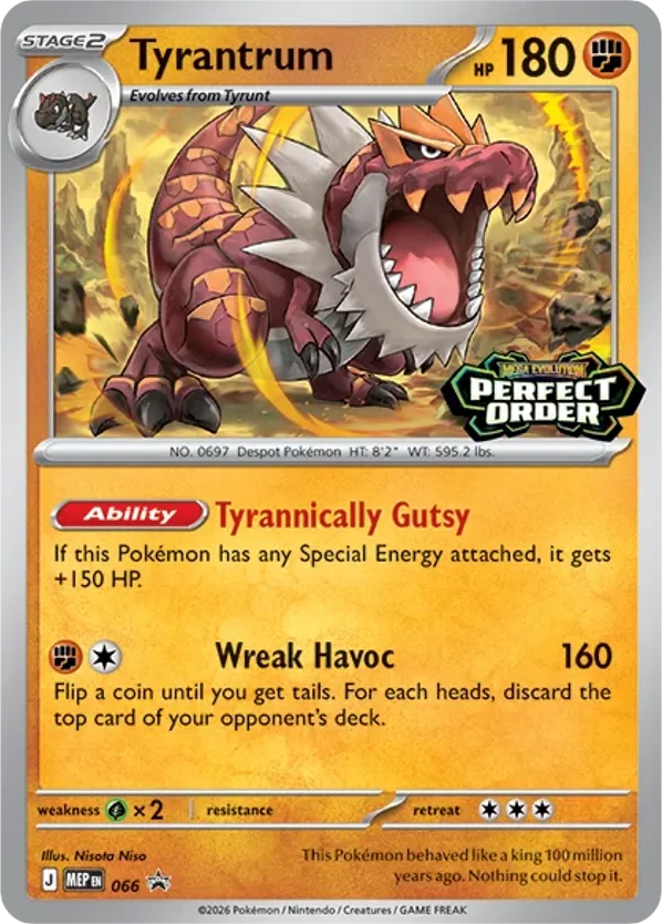 Tyrantrum – Mega Evolution Black Star Promos 066 Pokémon card