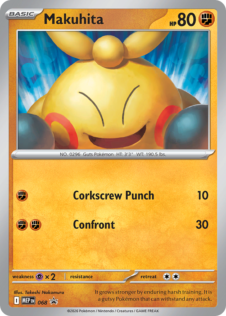 Makuhita – Mega Evolution Black Star Promos 068 Pokémon card