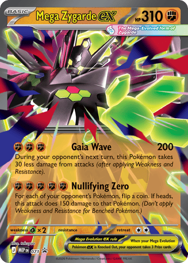 Mega Zygarde ex - Mega Evolution Black Star Promos 71
