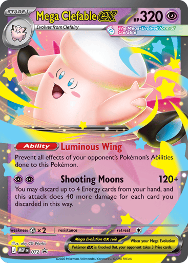 Mega Clefable ex - Mega Evolution Black Star Promos 72