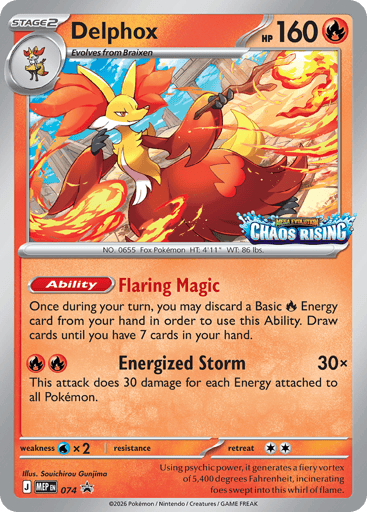 Delphox - Mega Evolution Black Star Promos 74