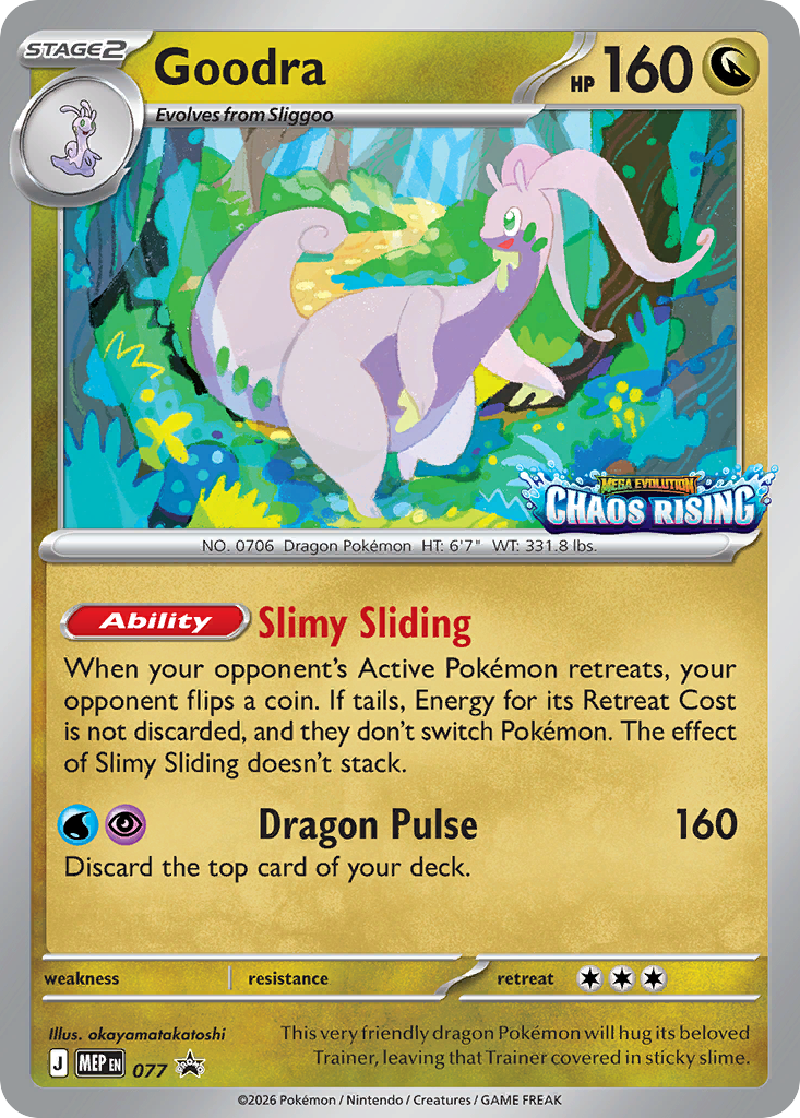 Goodra – Mega Evolution Black Star Promos 077 Pokémon card