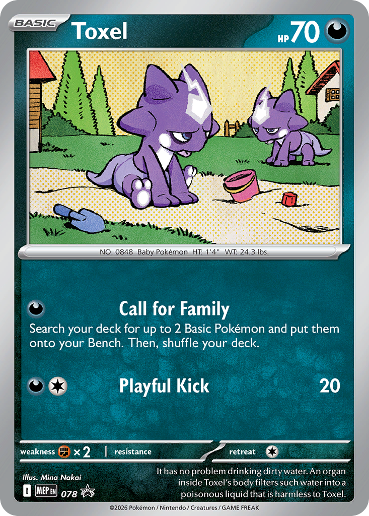Toxel – Mega Evolution Black Star Promos 078 Pokémon card