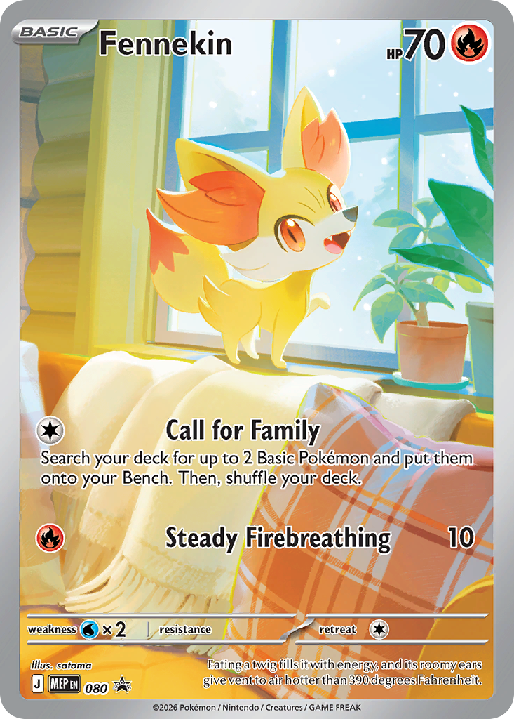 Fennekin – Mega Evolution Black Star Promos 080 Pokémon card