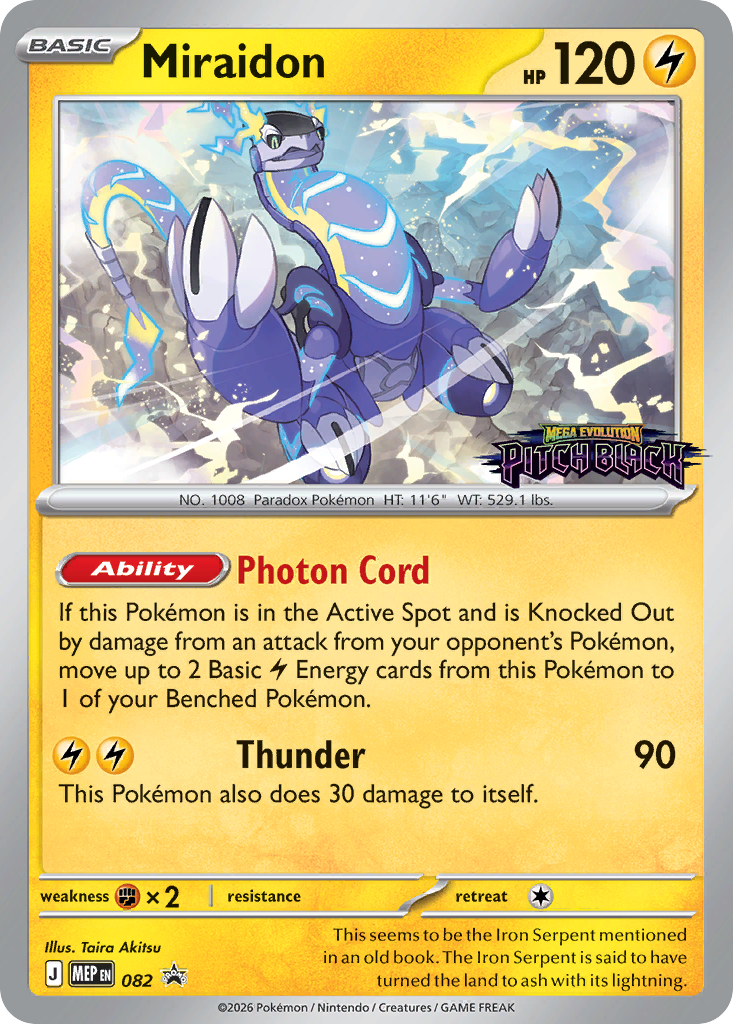Miraidon – Mega Evolution Black Star Promos 082 Pokémon card