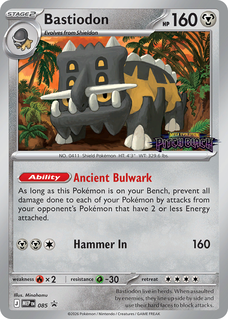 Bastiodon – Mega Evolution Black Star Promos 085 Pokémon card