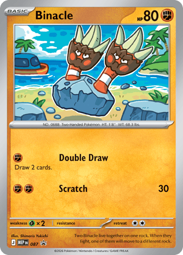 Binacle - Mega Evolution Black Star Promos 87