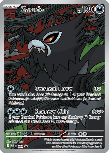 Zarude - Mega Evolution Black Star Promos 88