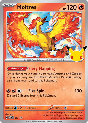 Moltres - Mega Evolution Black Star Promos 96