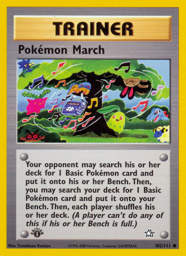 Pokémon March – Neo Genesis 102/111 Pokémon card