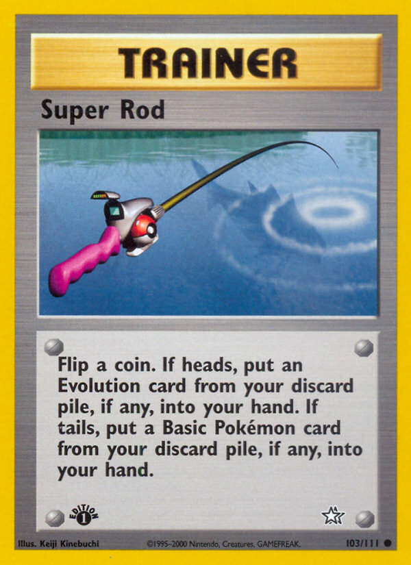 Super Rod – Neo Genesis 103/111 Pokémon card