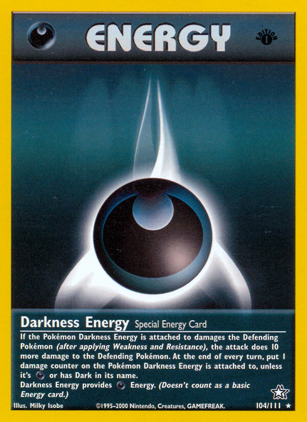 Darkness Energy – Neo Genesis 104/111 Pokémon card