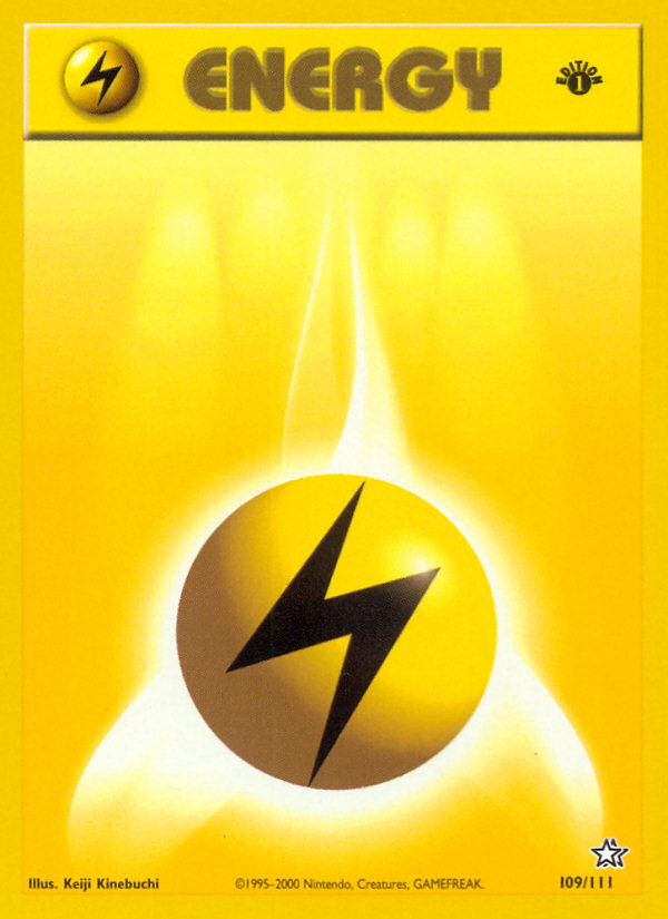 Lightning Energy – Neo Genesis 109/111 Pokémon card