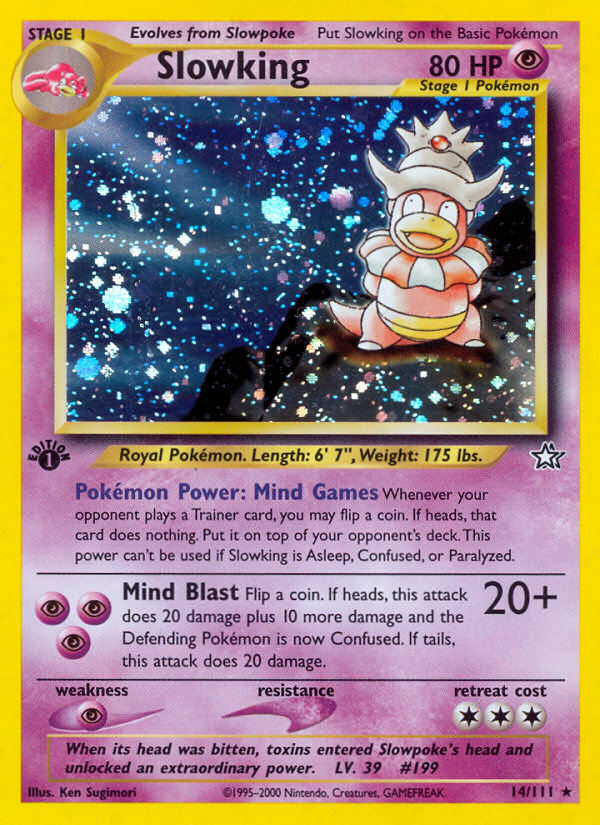 Slowking – Neo Genesis 14/111 Pokémon card