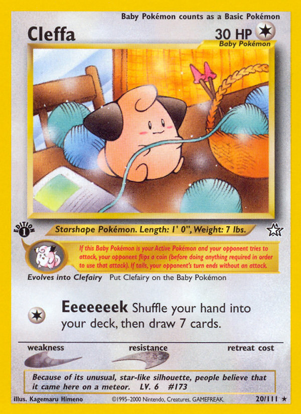 Cleffa – Neo Genesis 20/111 Pokémon card