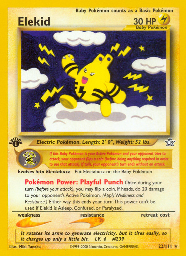 Elekid – Neo Genesis 22/111 Pokémon card