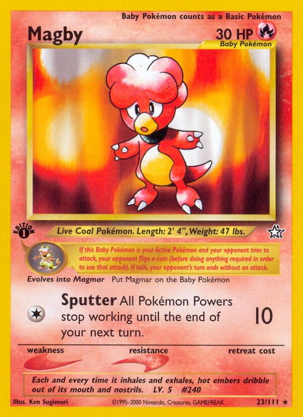 Magby – Neo Genesis 23/111 Pokémon card