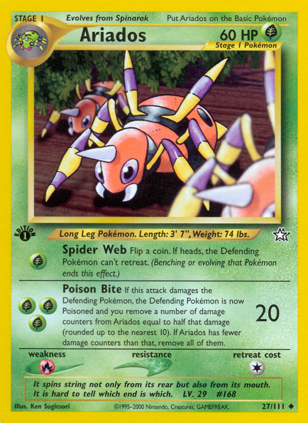 Ariados – Neo Genesis 27/111 Pokémon card