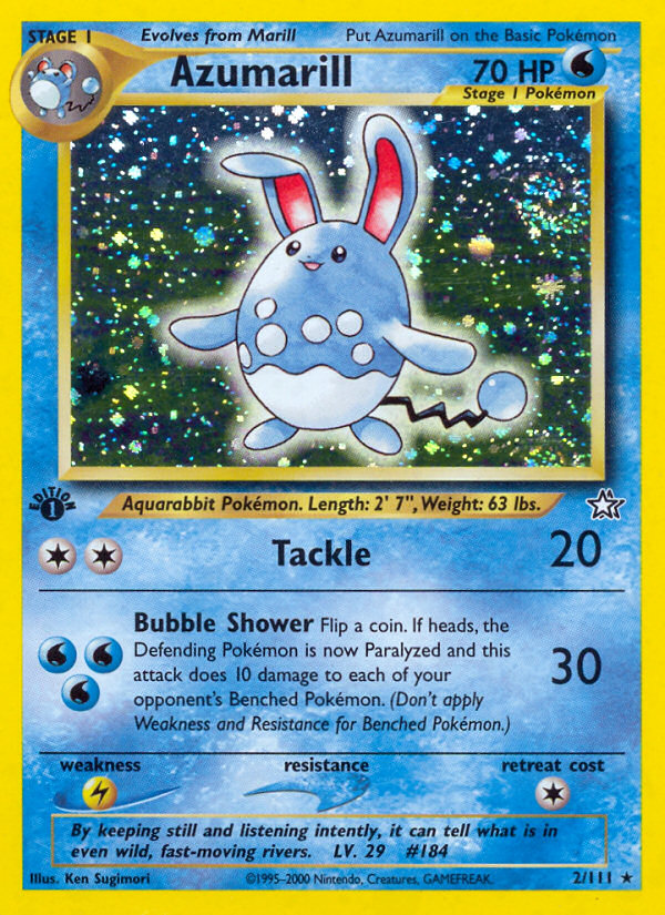 Azumarill – Neo Genesis 2/111 Pokémon card