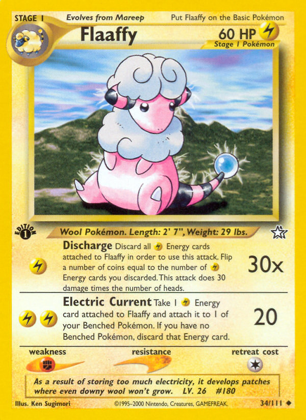 Flaaffy – Neo Genesis 34/111 Pokémon card