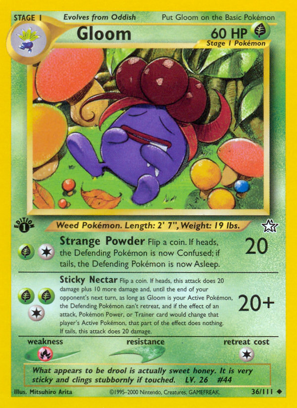 Gloom – Neo Genesis 36/111 Pokémon card