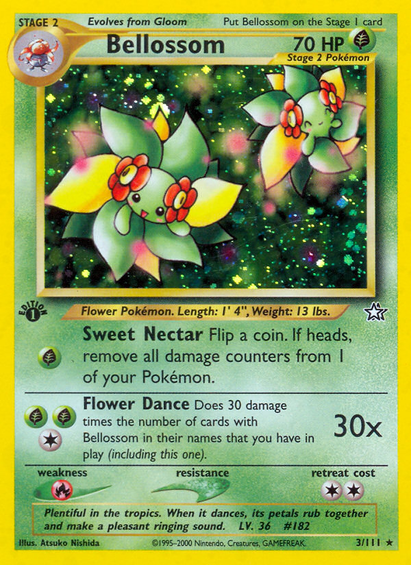 Bellossom – Neo Genesis 3/111 Pokémon card