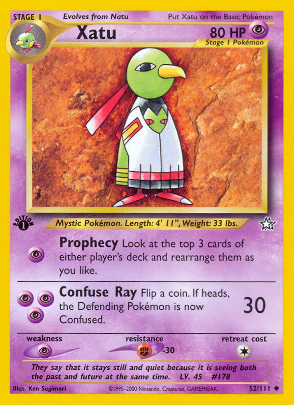 Xatu – Neo Genesis 52/111 Pokémon card