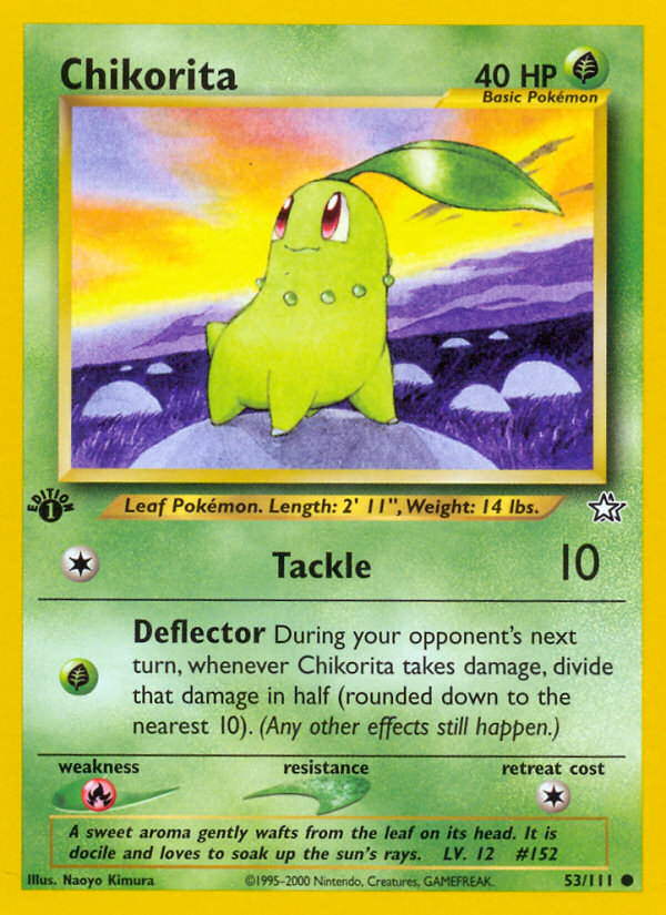 Chikorita – Neo Genesis 53/111 Pokémon card