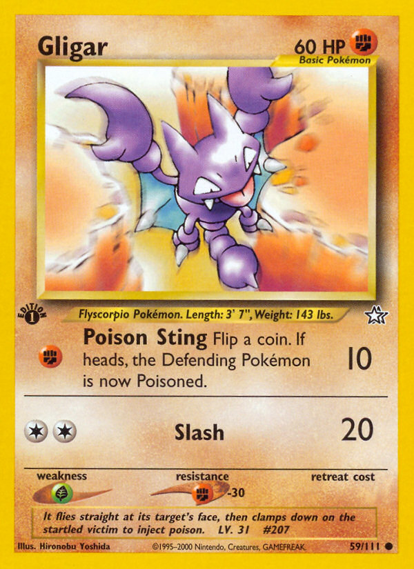 Gligar – Neo Genesis 59/111 Pokémon card