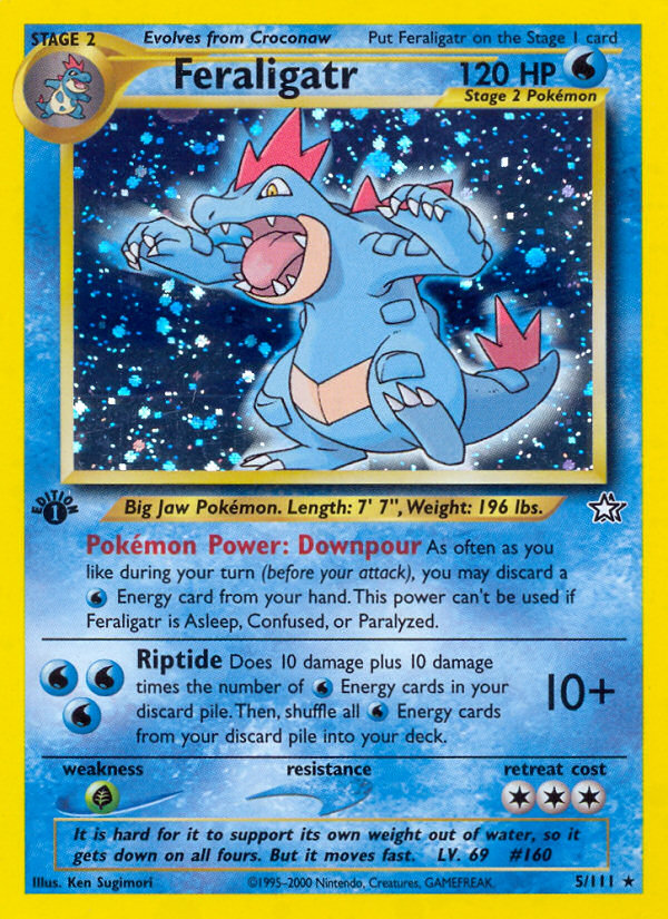 Feraligatr – Neo Genesis 5/111 Pokémon card