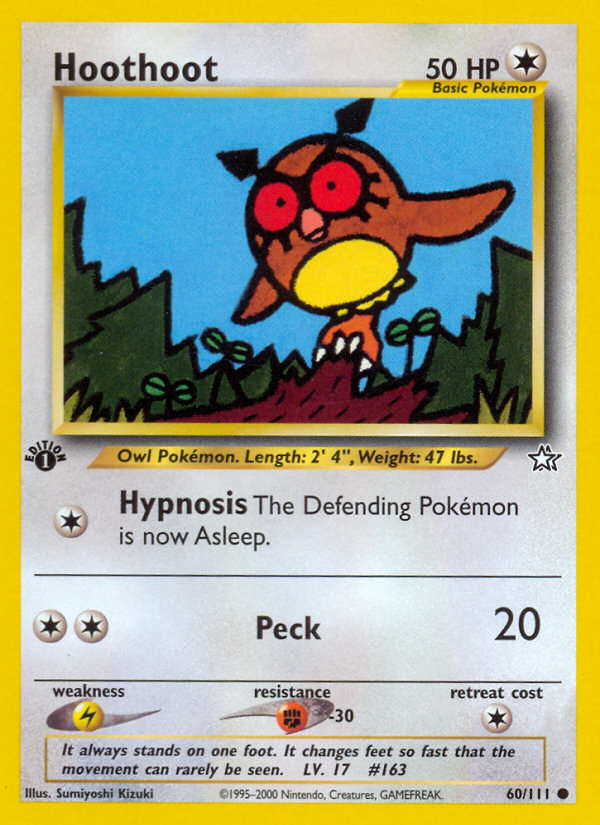Hoothoot – Neo Genesis 60/111 Pokémon card