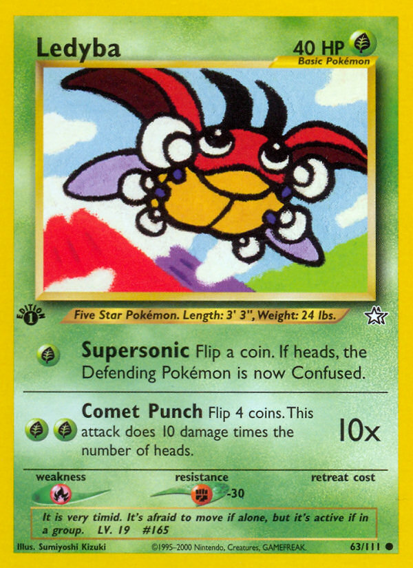 Ledyba – Neo Genesis 63/111 Pokémon card