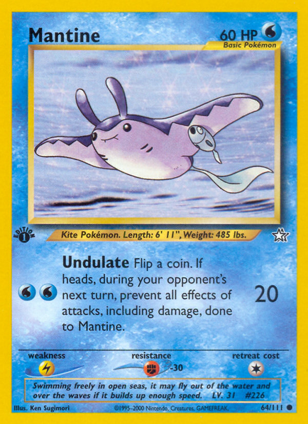 Mantine – Neo Genesis 64/111 Pokémon card