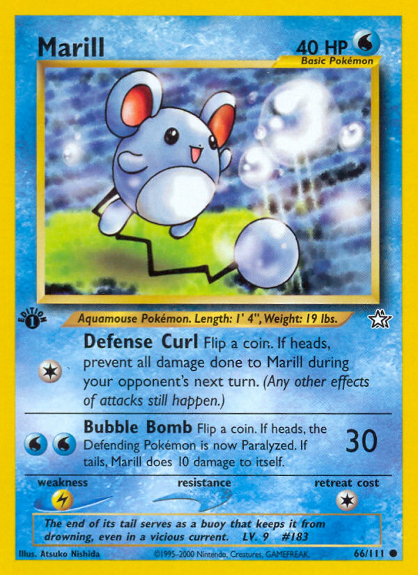 Marill – Neo Genesis 66/111 Pokémon card