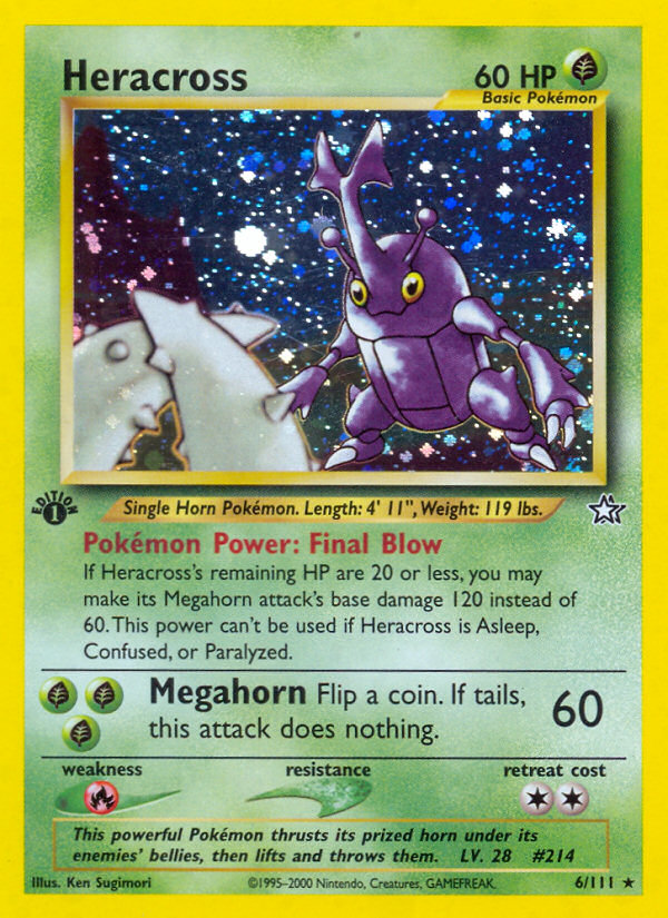 Heracross – Neo Genesis 6/111 Pokémon card