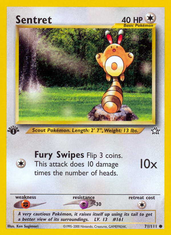 Sentret – Neo Genesis 71/111 Pokémon card