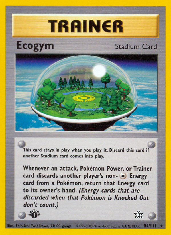 Ecogym – Neo Genesis 84/111 Pokémon card