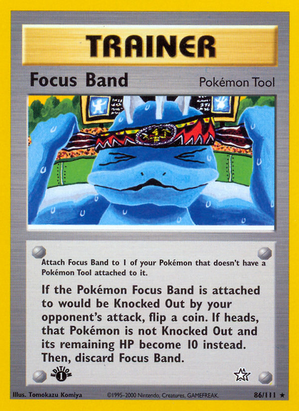 Focus Band – Neo Genesis 86/111 Pokémon card