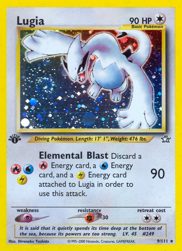 Lugia – Neo Genesis 9/111 Pokémon card
